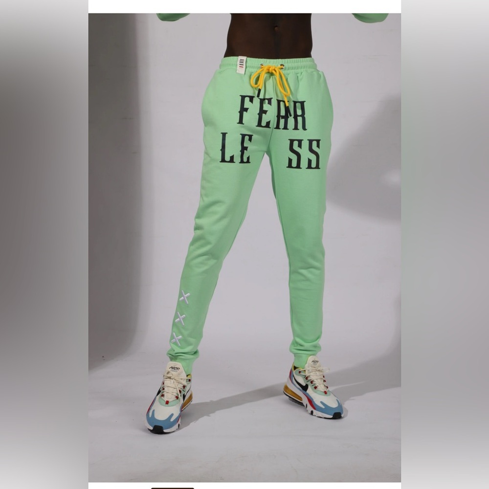 Men's Fifth Loop Tailored Sweatpants, Fearless Mint/Neon, MSRP $79, Sz Large